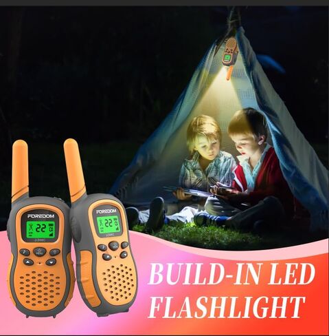 J388C Walkie Talkies for Kids 2 Pack Long Range with Flashlight - Pink in Kuwait