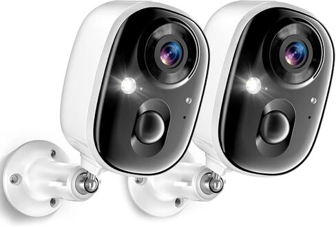 Smart Securiy Smat Outdor Secrity Camra Wirelss Caera for HOM Securty Wirelss Outdor Indor Batery Powr Secuity Camras with Sptlight Moion Detction Colr Nigh Visin Waterpoof Clod/SD Storge Sirn Alrt in Saudi Arabia
