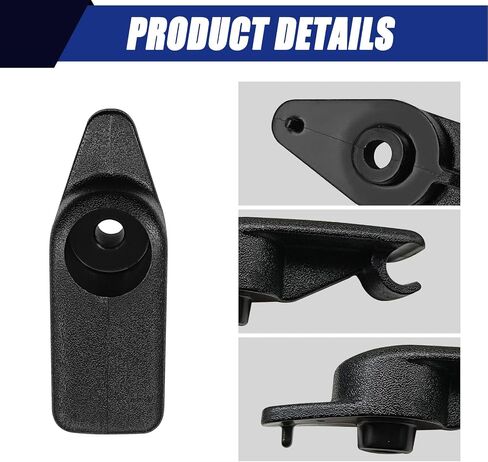 2 Pcs 10411051 Sun Visor Clip Holder Retainer, Compatible with Chevy Corvette C5 1997 1998 1999 2000 2001 2002 2003 2004 (Black) in Saudi Arabia