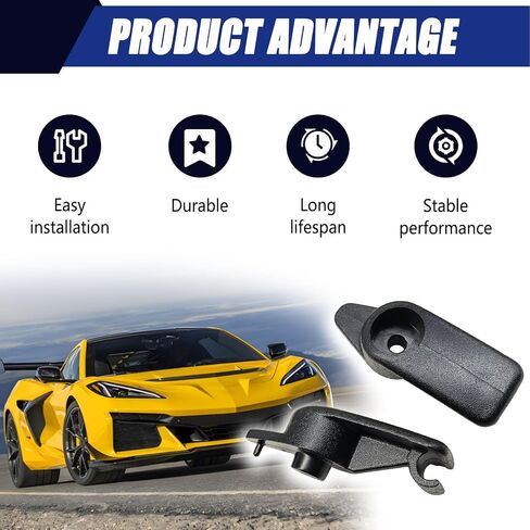 2 Pcs 10411051 Sun Visor Clip Holder Retainer, Compatible with Chevy Corvette C5 1997 1998 1999 2000 2001 2002 2003 2004 (Black) in Saudi Arabia
