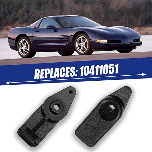 2 Pcs 10411051 Sun Visor Clip Holder Retainer, Compatible with Chevy Corvette C5 1997 1998 1999 2000 2001 2002 2003 2004 (Black) in Saudi Arabia
