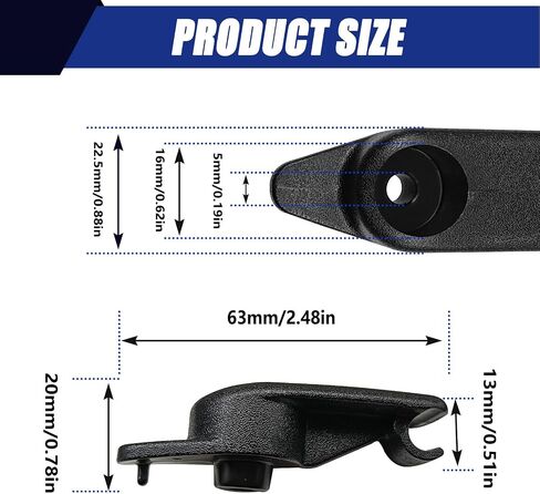 2 Pcs 10411051 Sun Visor Clip Holder Retainer, Compatible with Chevy Corvette C5 1997 1998 1999 2000 2001 2002 2003 2004 (Black) in Saudi Arabia