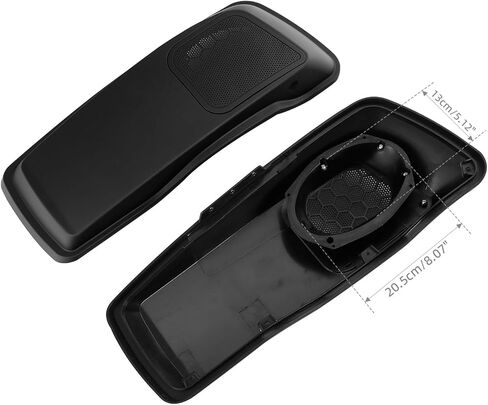 TCT-MT Hard Saddlebag Lids 6x9 بوصة مكبرات صوت شواية ملائمة لـ Harley Touring Road King 2014-2021 Street Glide Ultra Classic Flhtcu flhtk flht fltrx flhr fltrxs black in Saudi Arabia