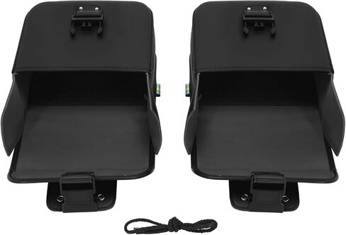 XMT-MOTO PU Leather Saddlebags Saddle bags w/Lock Fit for Harley Sportster Softail Dyna in Saudi Arabia