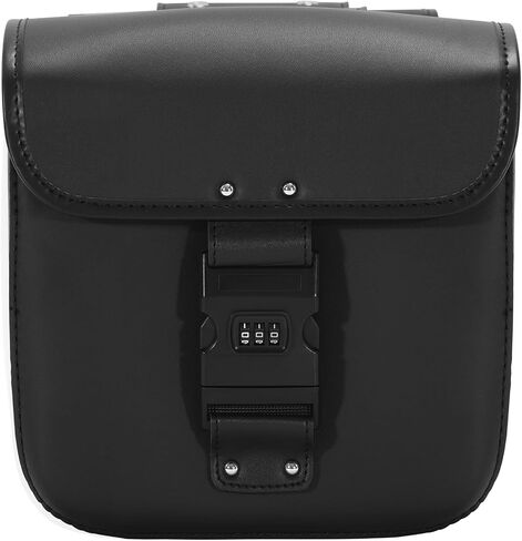 XMT-MOTO PU Leather Saddlebags Saddle bags w/Lock Fit for Harley Sportster Softail Dyna in Saudi Arabia