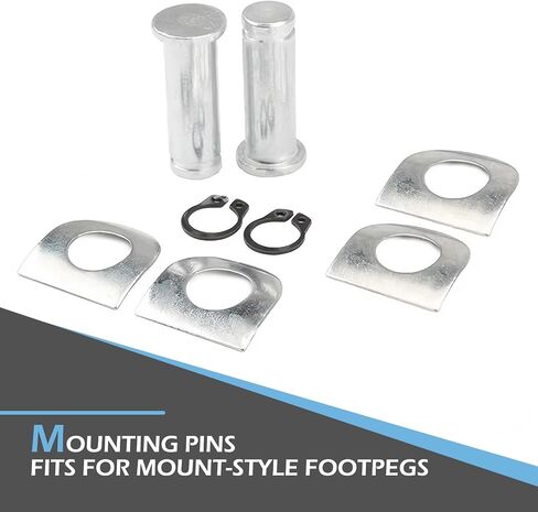 Motorcycle Pedal Mounting Screws, Metal Pedal Retaining Screws, Replacement Parts, Compatible with Harley Dyna Softail Sportster V Rod Night Rod FLHX Sportster 883 1200 (Silver) in Saudi Arabia