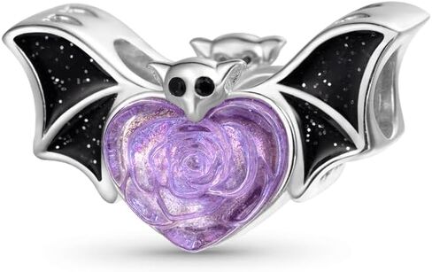 GNOCE Halloween Bat Charm Sterling Silver Bead Halloween Charm Fit Bracelet/Necklace for Women Wife/Jewelry Gift in Saudi Arabia
