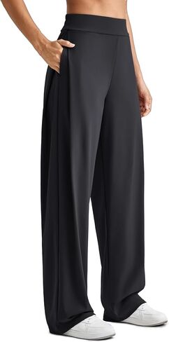 G4Free ShiftReady Wide Leg Business Casual Pants for Women High Waisted Loose Lounge Pant for Casual Work Dressy 27"/29"/31" in Kuwait
