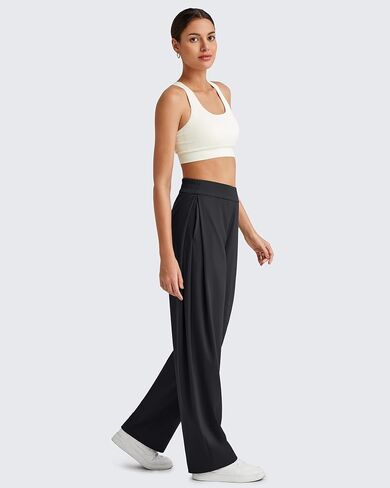G4Free ShiftReady Wide Leg Business Casual Pants for Women High Waisted Loose Lounge Pant for Casual Work Dressy 27"/29"/31" in Kuwait