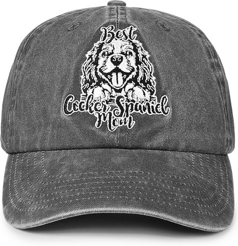 InnoBeta Cocker Spaniel Mom Gifts Hat for Women, Cocker Spaniel Gifts for Christmas, Birthday, Adjustable Embroidered Baseball Cap in Saudi Arabia