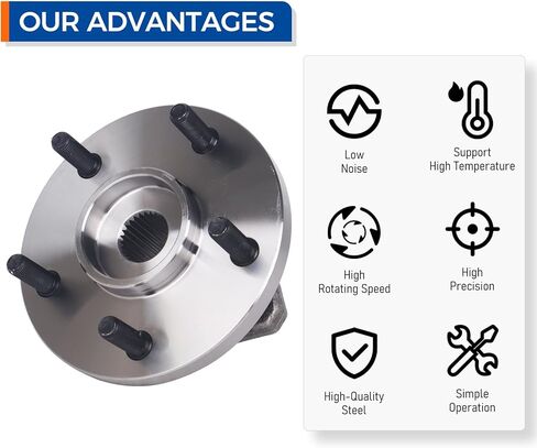 PAROD 513159 Front Wheel Bub Bearing Assembly Fit for Jeep Grand Cherokee 1999-2004 - 5 Lug in Saudi Arabia
