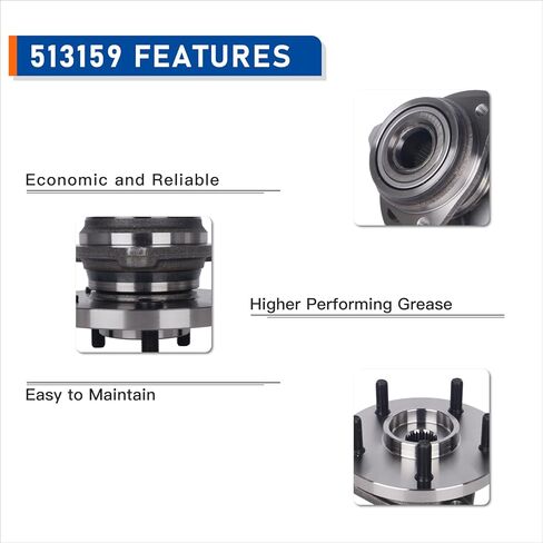 PAROD 513159 Front Wheel Bub Bearing Assembly Fit for Jeep Grand Cherokee 1999-2004 - 5 Lug in Saudi Arabia