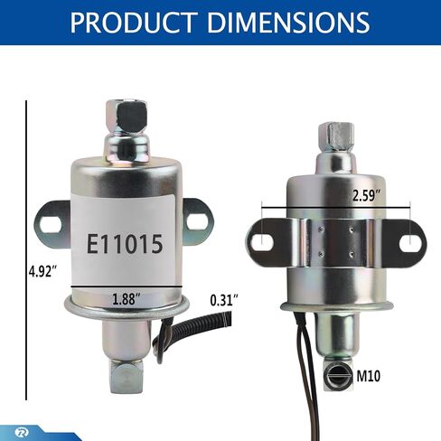 E11015 استبدال مضخة الوقود الكهربائية لـ Onan 5500 5.5kW مولد ، A029F887 A047N929 149-2620 | متوافق مع Cummins Onan Marquis Gold ، Rialta RV ، Evap Systems | Airtex GMB 596-1160 in Saudi Arabia