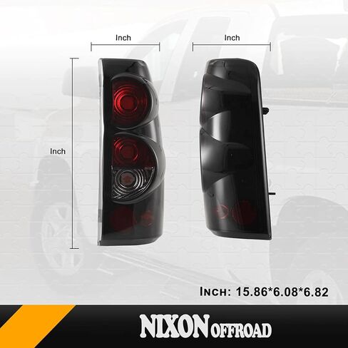 Nixon Offroad Tail Lights Fit For1999-2006 Chevy Chevrolet Silverado 1500 2500 3500 & 1999-2002 GMC Sierra 1500 2500 3500 (Smoked) in Saudi Arabia