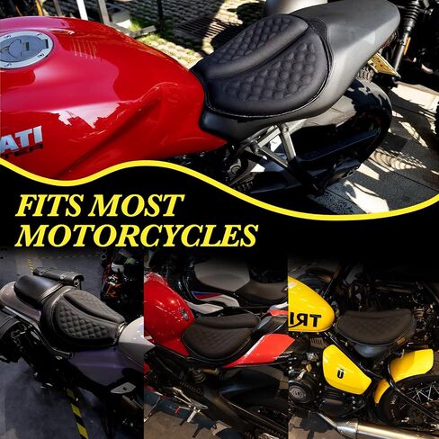 Foldable Motorcycle Gel Seat Cushion with Sunshade Cover – 3D Dome-Shaped High Elasticity Shock Absorption Seat Pad, Comfort & Butt Protection for Long Rides, Stay Cool & Comfortable in Saudi Arabia