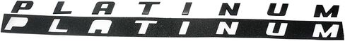 2Pc Platinum Emblem 3D Letter Badge Sticker Rear Bedside Nameplate with Double Tape (Chrome) in Saudi Arabia