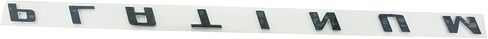 2Pc Platinum Emblem 3D Letter Badge Sticker Rear Bedside Nameplate with Double Tape (Chrome) in Saudi Arabia