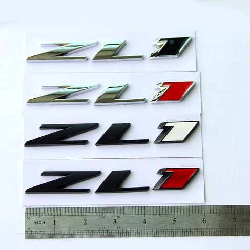 1x Grille Zl1 Emblem Badge Letter Zl1 Grill Compatible with Zl1 1LE Ss Rs Chrome Red in Saudi Arabia