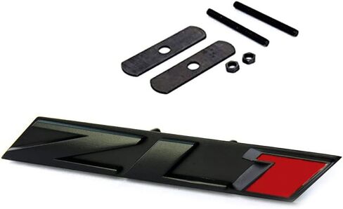 1x Grille Zl1 Emblem Badge Letter Zl1 Grill Compatible with Zl1 1LE Ss Rs Chrome Red in Saudi Arabia