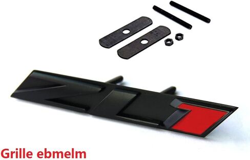 1x Grille Zl1 Emblem Badge Letter Zl1 Grill Compatible with Zl1 1LE Ss Rs Chrome Red in Saudi Arabia