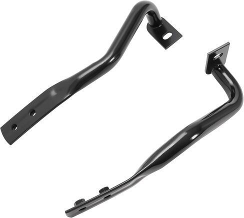 Hecasa Front Pumper Brackets متوافقة مع 2007-2013 GMC Sierra Chevrolet Silverado 1500 2500 3500 Powder مطلية بديلة أسود وليمين لليمين لـ GM1042107 GM1043107 22861859 22861858 in Saudi Arabia
