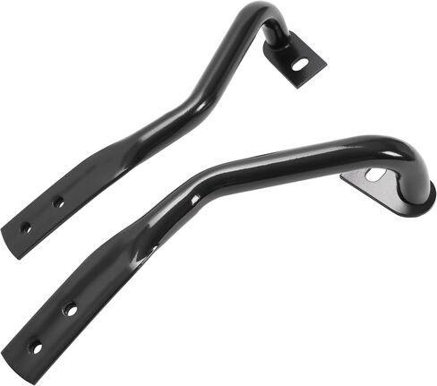 Hecasa Front Pumper Brackets متوافقة مع 2007-2013 GMC Sierra Chevrolet Silverado 1500 2500 3500 Powder مطلية بديلة أسود وليمين لليمين لـ GM1042107 GM1043107 22861859 22861858 in Saudi Arabia