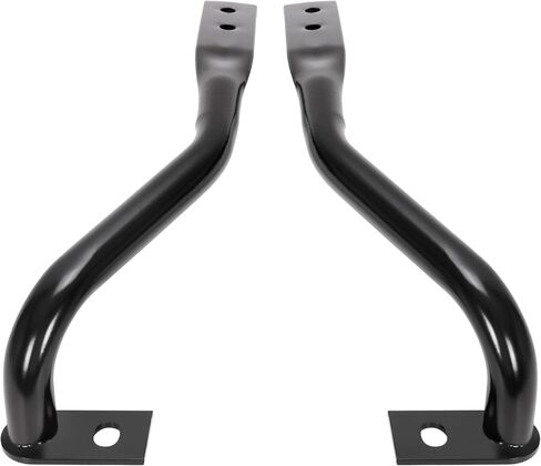 Hecasa Front Pumper Brackets متوافقة مع 2007-2013 GMC Sierra Chevrolet Silverado 1500 2500 3500 Powder مطلية بديلة أسود وليمين لليمين لـ GM1042107 GM1043107 22861859 22861858 in Saudi Arabia