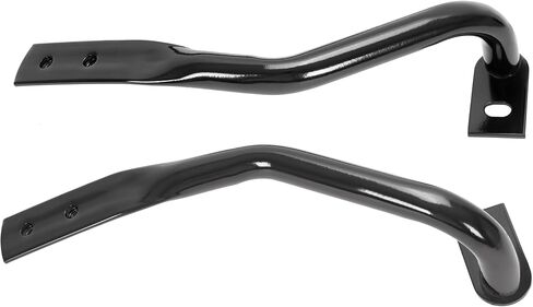 Hecasa Front Pumper Brackets متوافقة مع 2007-2013 GMC Sierra Chevrolet Silverado 1500 2500 3500 Powder مطلية بديلة أسود وليمين لليمين لـ GM1042107 GM1043107 22861859 22861858 in Saudi Arabia