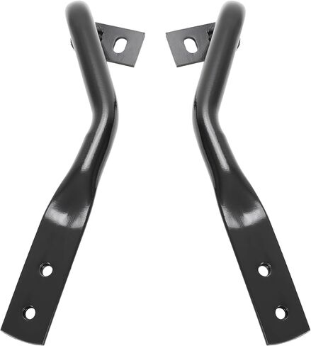 Hecasa Front Pumper Brackets متوافقة مع 2007-2013 GMC Sierra Chevrolet Silverado 1500 2500 3500 Powder مطلية بديلة أسود وليمين لليمين لـ GM1042107 GM1043107 22861859 22861858 in Saudi Arabia