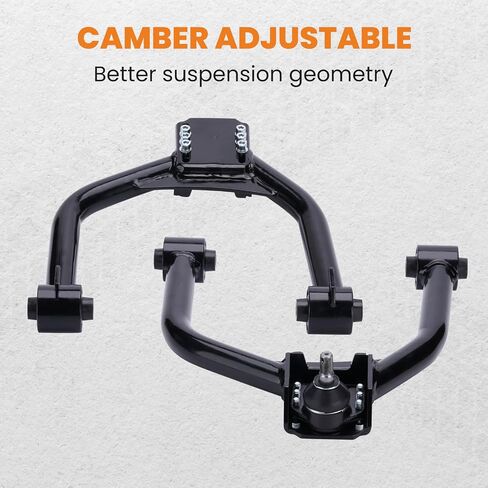 maXpeedingrods +/-3° Adjustable Front Upper Camber Arm for Chrysler 300 RWD Dodge Challenger Charger Magnum RWD 2005-2019, 2Pcs, Black in Saudi Arabia