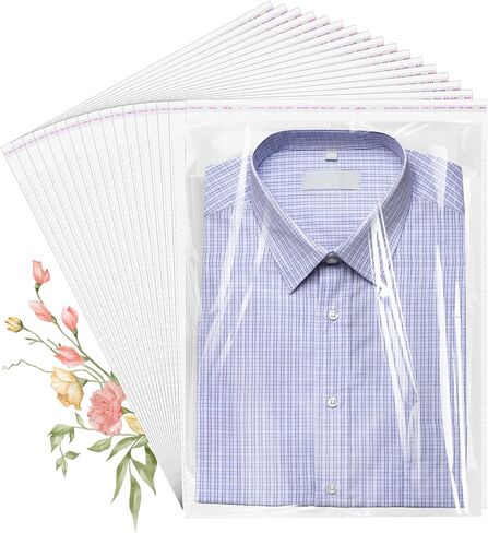 100 pcs أكياس بولي صافية ، وأكياس السيلوفان 14 × 20 بوصة ، وأكياس بلاستيكية قابلة للسيلوفان قابلة لإعادة إعادة تجميلها رائعة لملابس التغليف ، والأغلفة الزخرفية ، وفضلات الحفلات ، والأعمال الفنية والمزيد in Kuwait