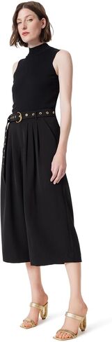 DEE OCLEPPO Women's Mariana Belted Wide Leg Cropped Pant Standard in Saudi Arabia