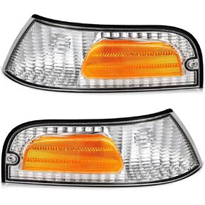 EPIC LIGHTING Parking Side Marker Signal Lights Lens and Housing Assembly Compatible with Ford 1998-2011 Crown Victoria Left + Right Side Pair in Saudi Arabia