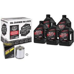 V-Twin تغيير مجموعة Quick Kit Taintetic W/Chrome Filter ، Milwaukee-Eight in Kuwait