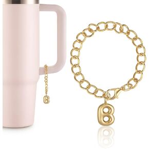 Letter Keychain Chains For Stanley Key Chain For Purse Bag Backpack Cup Alphabet Keychain Accessories in Kuwait