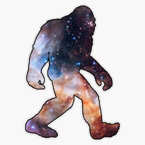 MAGNET Bigfoot - Galaxy Magnetic Vinyl Sticker Decal Magnet 5" in Saudi Arabia