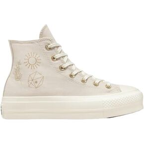 Converse Unisex Chuck Taylor All Star High Top Canvas Platform - Lace up Closure Style - Teal 7.5 in Kuwait