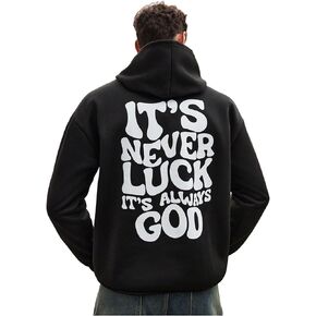 SOLY HUX Hoodies for Men Letter Graphic Sweatshirt Drawstring Long Sleeve Casual Pullover Tops in Saudi Arabia