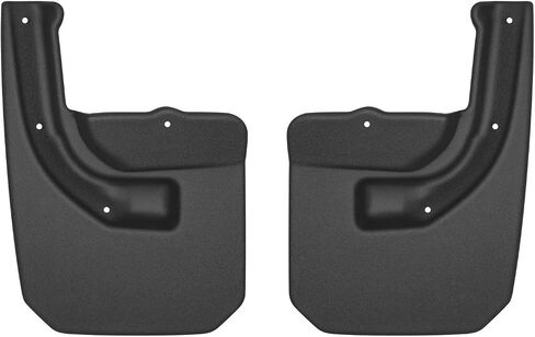 Husky Liners Custom Mud Guards | Fits 2018-2025 Jeep Wrangler (JL) | Rear Set, 2-pc Black - 59151 in Saudi Arabia