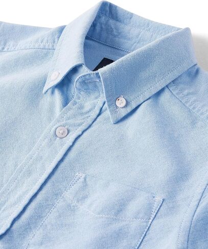The Children's Place Baby Boys And Toddler Boys Long Sleeve Oxford Button Down Shirt,Lt Blue,6-9MONTHS in Saudi Arabia