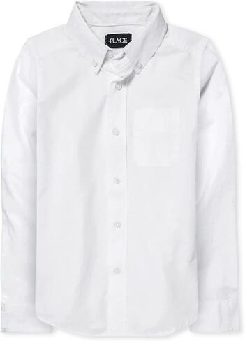 The Children's Place Baby Boys And Toddler Boys Long Sleeve Oxford Button Down Shirt,Lt Blue,6-9MONTHS in Saudi Arabia
