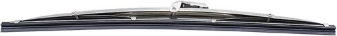 12" Polished Stainless Steel Front Windshield Wiper Blades Pair Set Universal for cars in Saudi Arabia