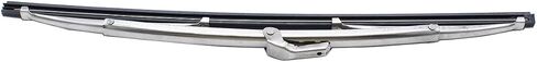 12" Polished Stainless Steel Front Windshield Wiper Blades Pair Set Universal for cars in Saudi Arabia