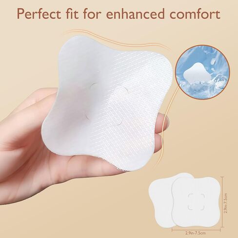 Hydrogel Nipple Gel Pads for Breastfeeding: Soothing Nursing Pads Reusable Instant Cooling Relief | Promotes Healing Irritated Nipples - 6Packs in Saudi Arabia