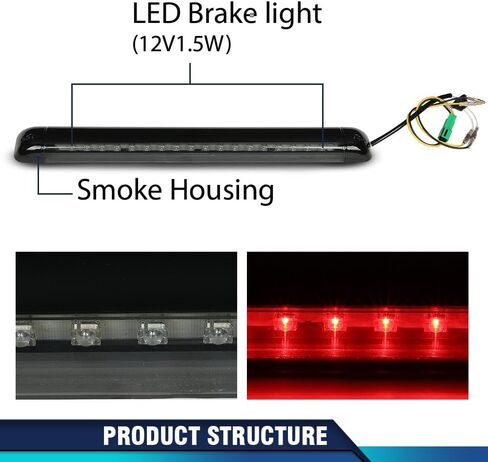 PIT66 ثالث 3rd LIGHT LED LED متوافق مع 1994-2005 CHEVY Blazer S10 /FIT Suburban Yukon 1992-2004 /FIT GMC JIMMY 1994-2001 in Saudi Arabia