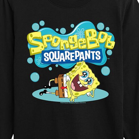 ملابس هجينة - SpongeBob Squarepants - تمتد - توددر وشباب تي شيرت رسومات طويلة الأكمام in Kuwait