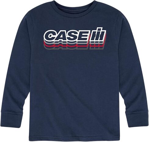 Case IH Logo Repeated - Youth Long Sleeve Graphic T-Shirt in Saudi Arabia