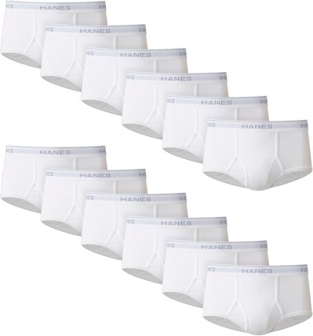 حزمة Hanes Men's Pack ، ملخصات القطن ، ملابس داخلية رطوبة ، تنفس ، أبيض ، 6 عبوات in Saudi Arabia