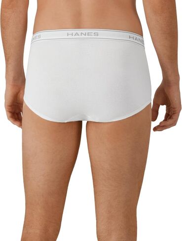 حزمة Hanes Men's Pack ، ملخصات القطن ، ملابس داخلية رطوبة ، تنفس ، أبيض ، 6 عبوات in Saudi Arabia