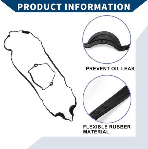 No.11128655413 Valve Cover Gasket with Stem Seal for BMW 1 (E87) 120 I 2003-2011 / Cylinder Head Valve Seal Gasket/Durable Rubber Rocker Cover Gasket / 1 Set in Saudi Arabia